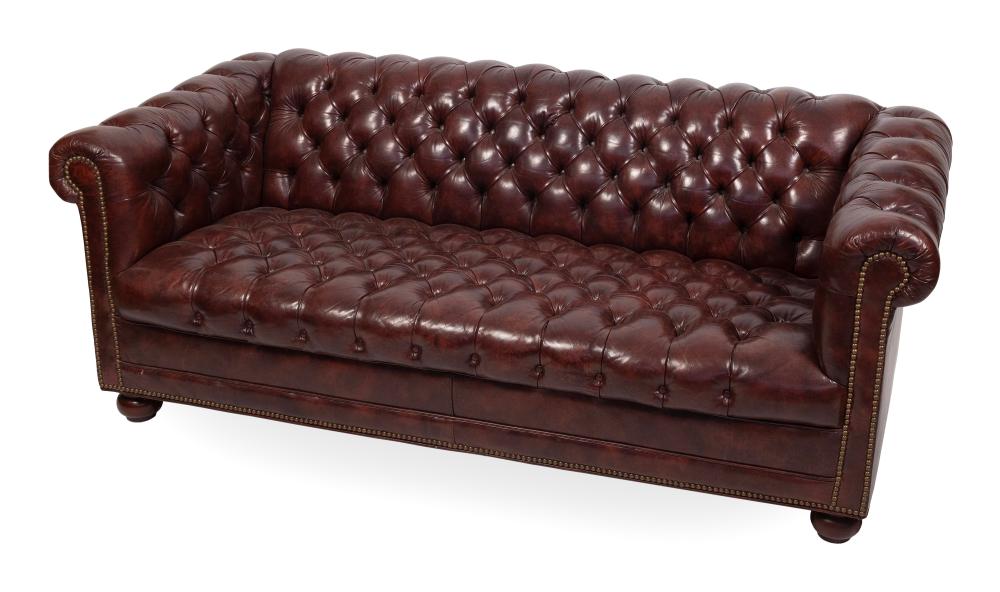 VEGAN LEATHER CHESTERFIELD SOFA 3af79c