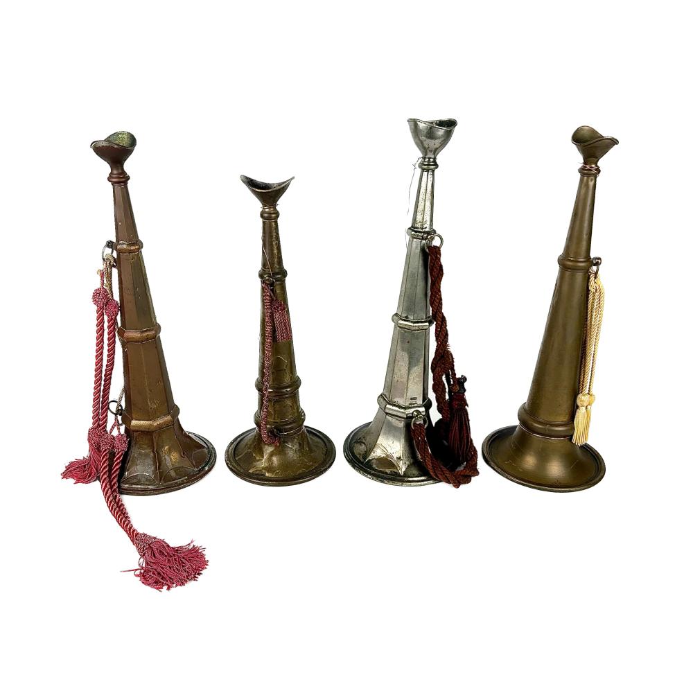 FOUR FIRE TRUMPETS 19TH 20TH CENTURY 3af7ce