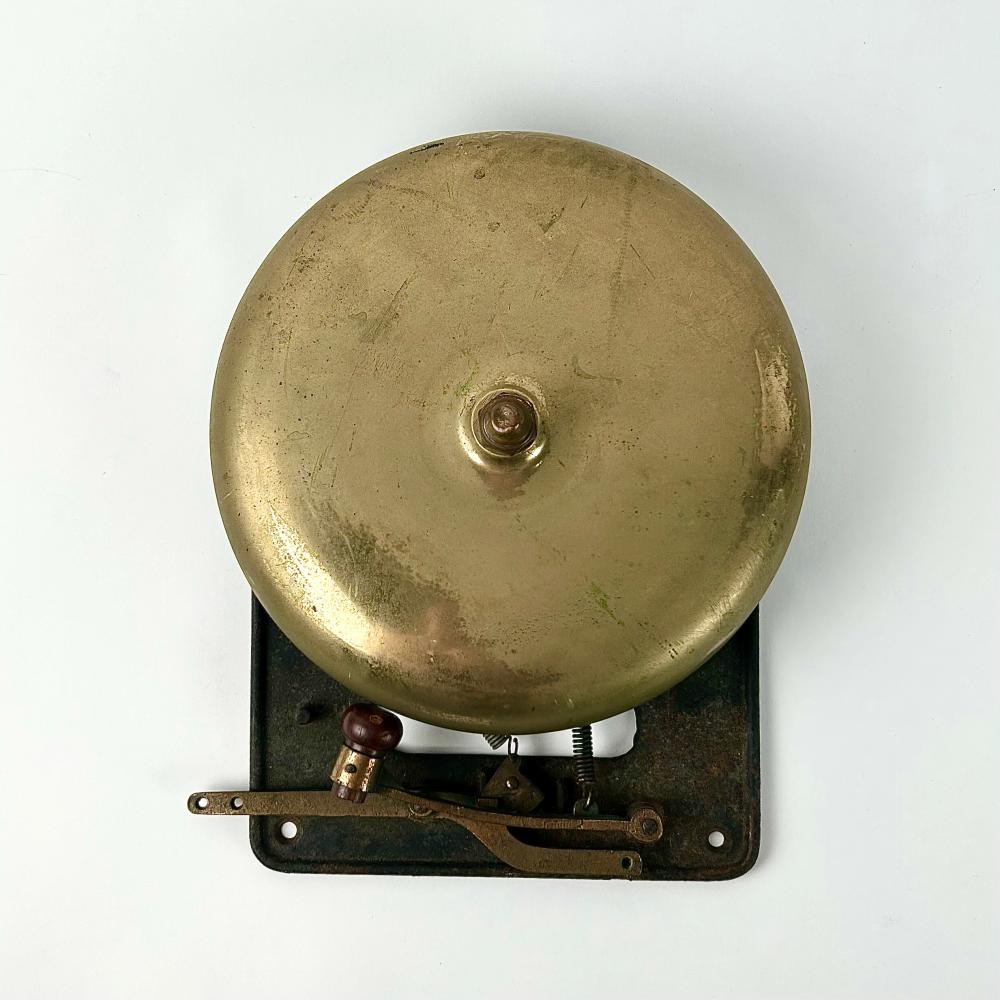 BRASS FIRE ALARM BELL FIRST HALF