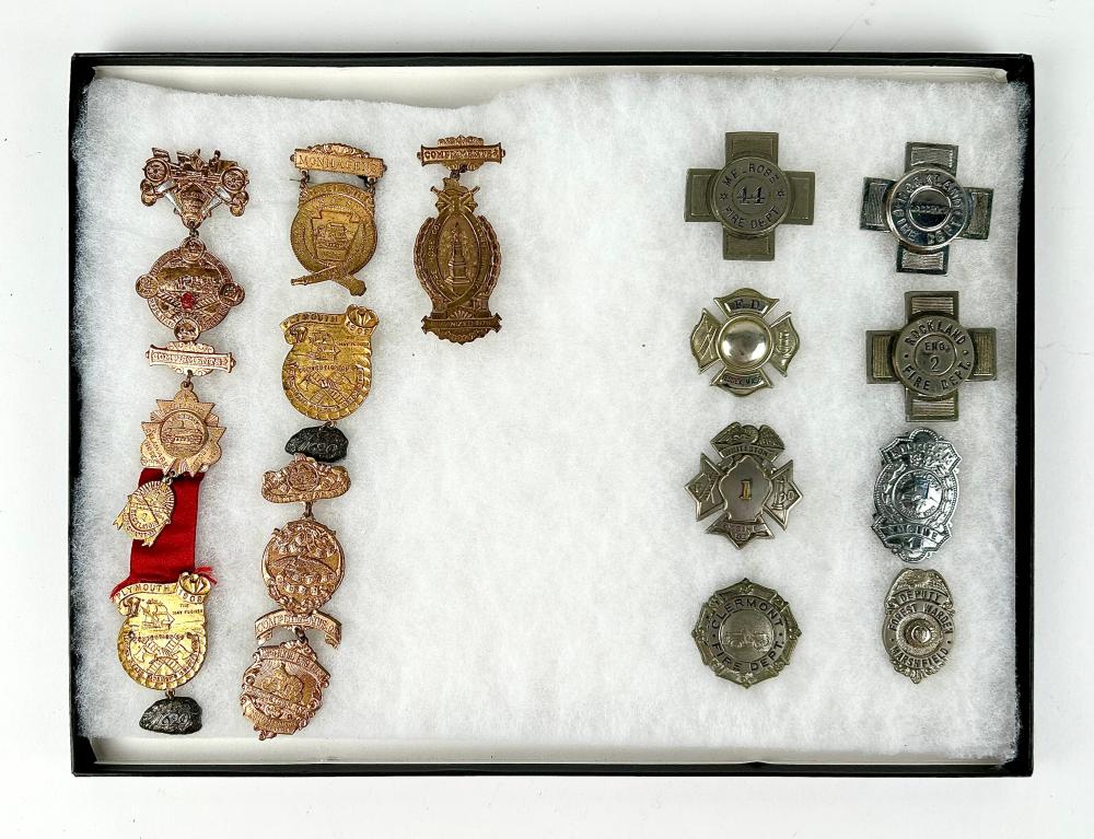 CASED COLLECTION OF FIFTEEN FIRE