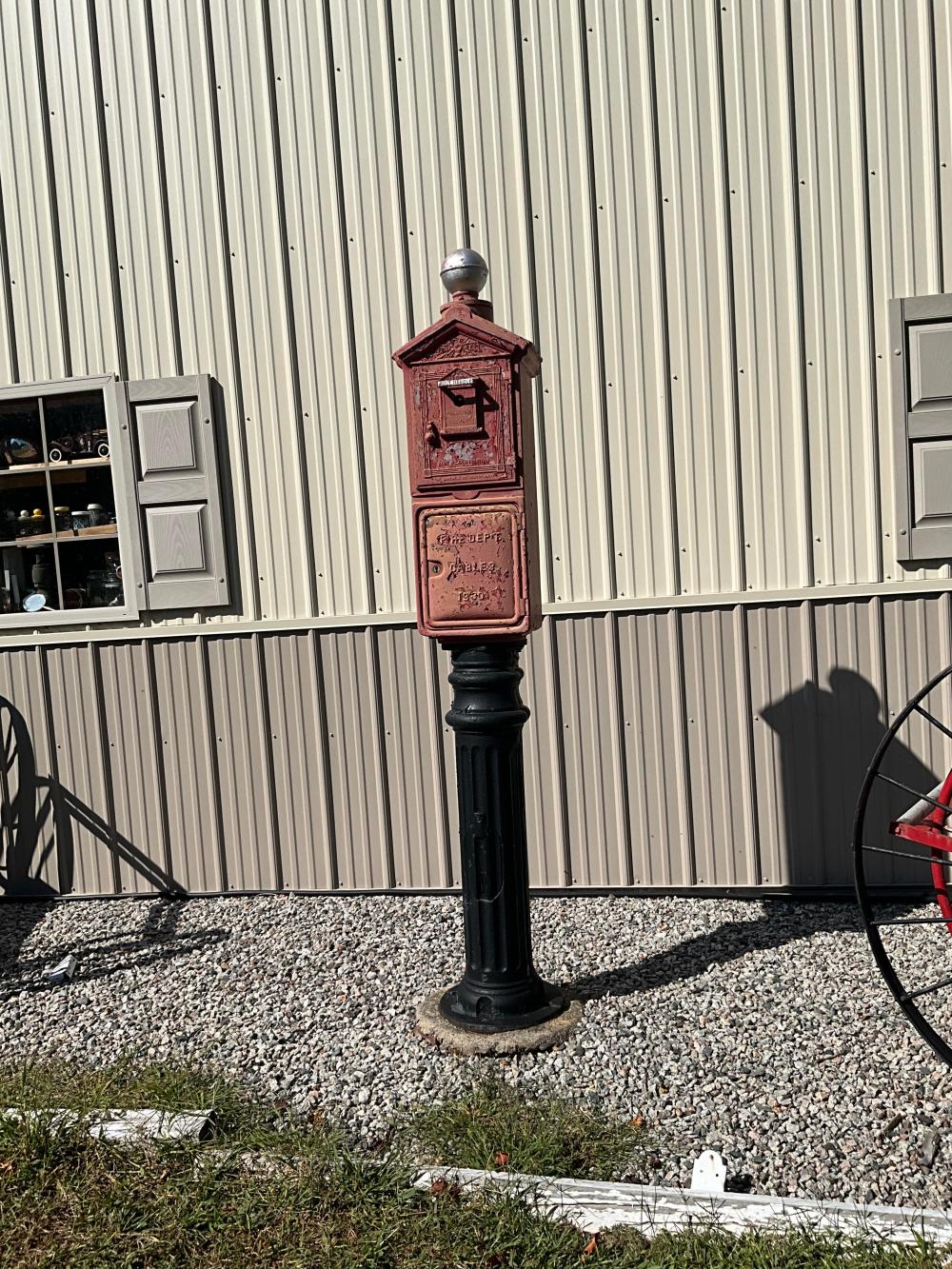 GAMEWELL FIRE CALL BOX 20TH CENTURY 3af823