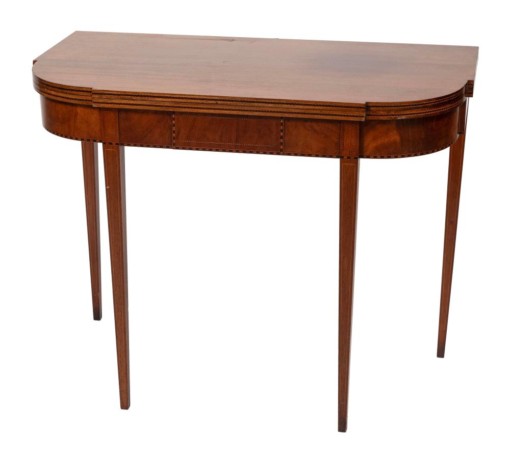 FEDERAL CARD TABLE CIRCA 1810 HEIGHT 3af884