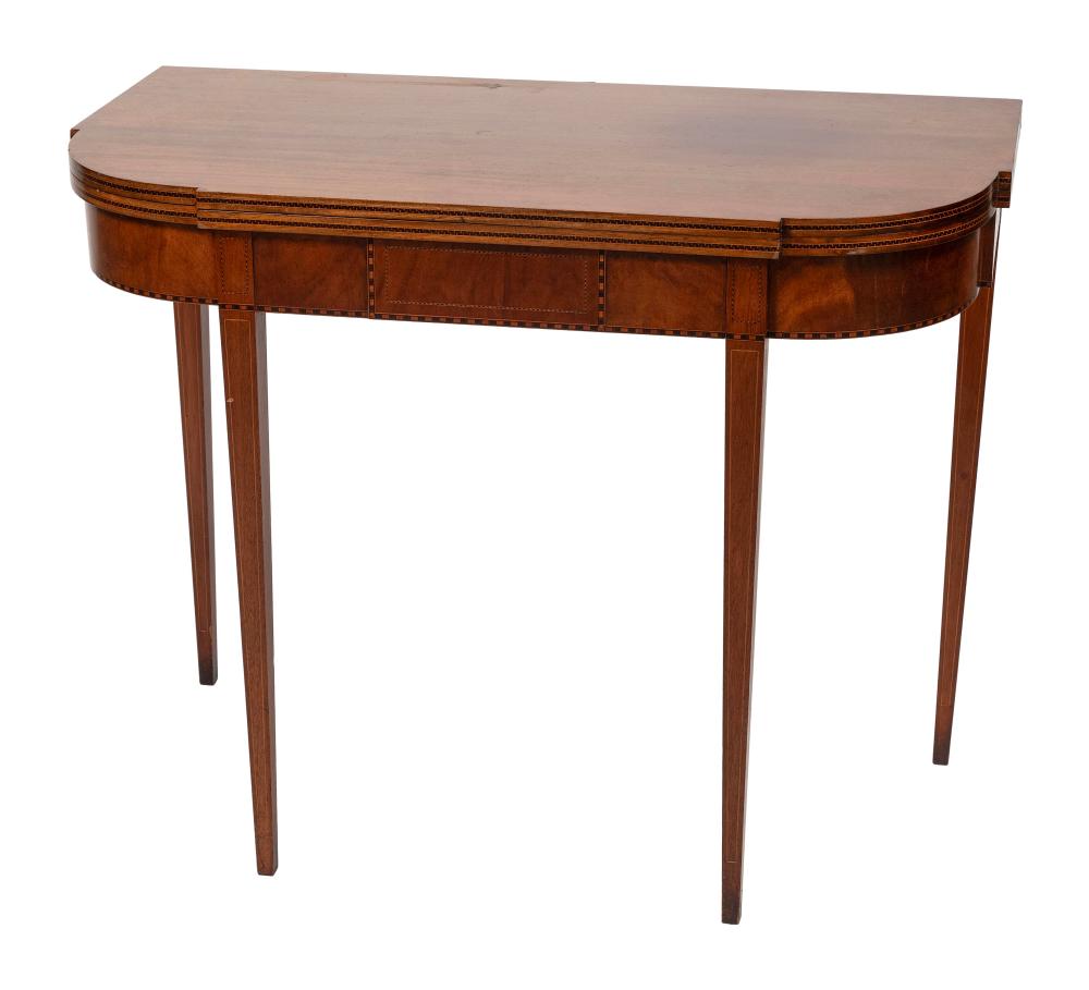 FEDERAL CARD TABLE CIRCA 1810 HEIGHT