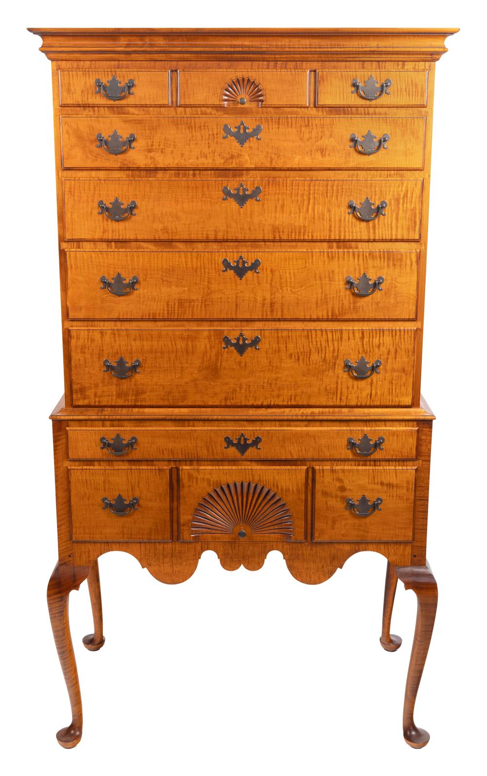 DAVID LEFORT QUEEN ANNE STYLE HIGHBOY 3af89b