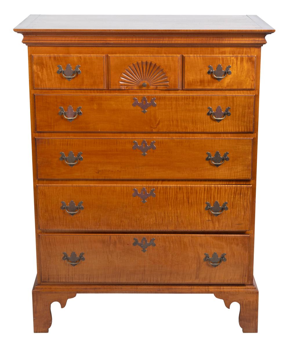 ELDRED WHEELER CHEST OF DRAWERS MASSACHUSETTS,