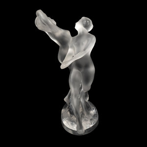 A Lalique Deux Danseuses Figural Group
20th