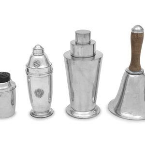 A Group of Four Cocktail Shakers comprising 3afb1c