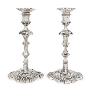 A Pair of George III Silver Candlesticks 3afb6a