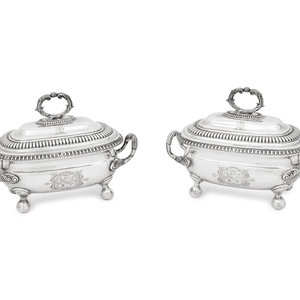A Pair of George III Silver Sauce 3afb6c