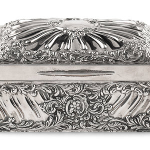An English Silver Table Casket Gold 3afb83
