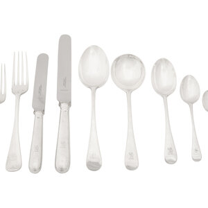 An English Silver Flatware Service 3afba8