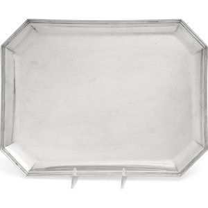 A Cartier Silver Tray 20th Century marked 3afbc6