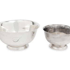 Two American Silver Revere Bowls
Circa