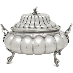 A Peruvian Silvered Metal Tureen apparently 3afc0e