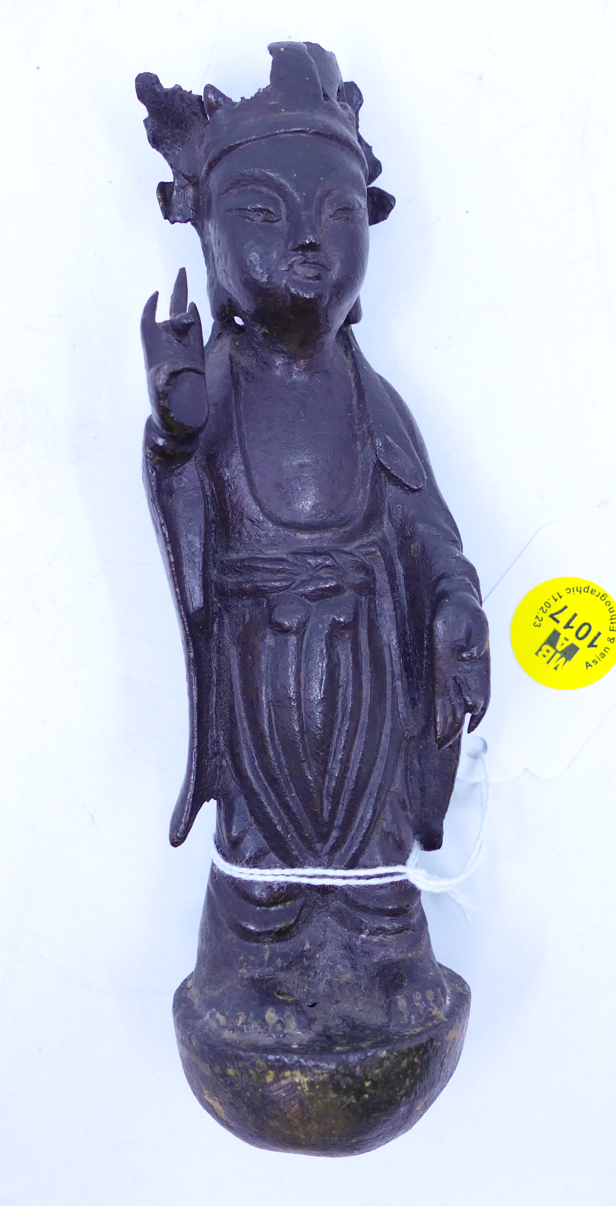 Chinese Ming Bronze Standing Guanyin 3afc2f