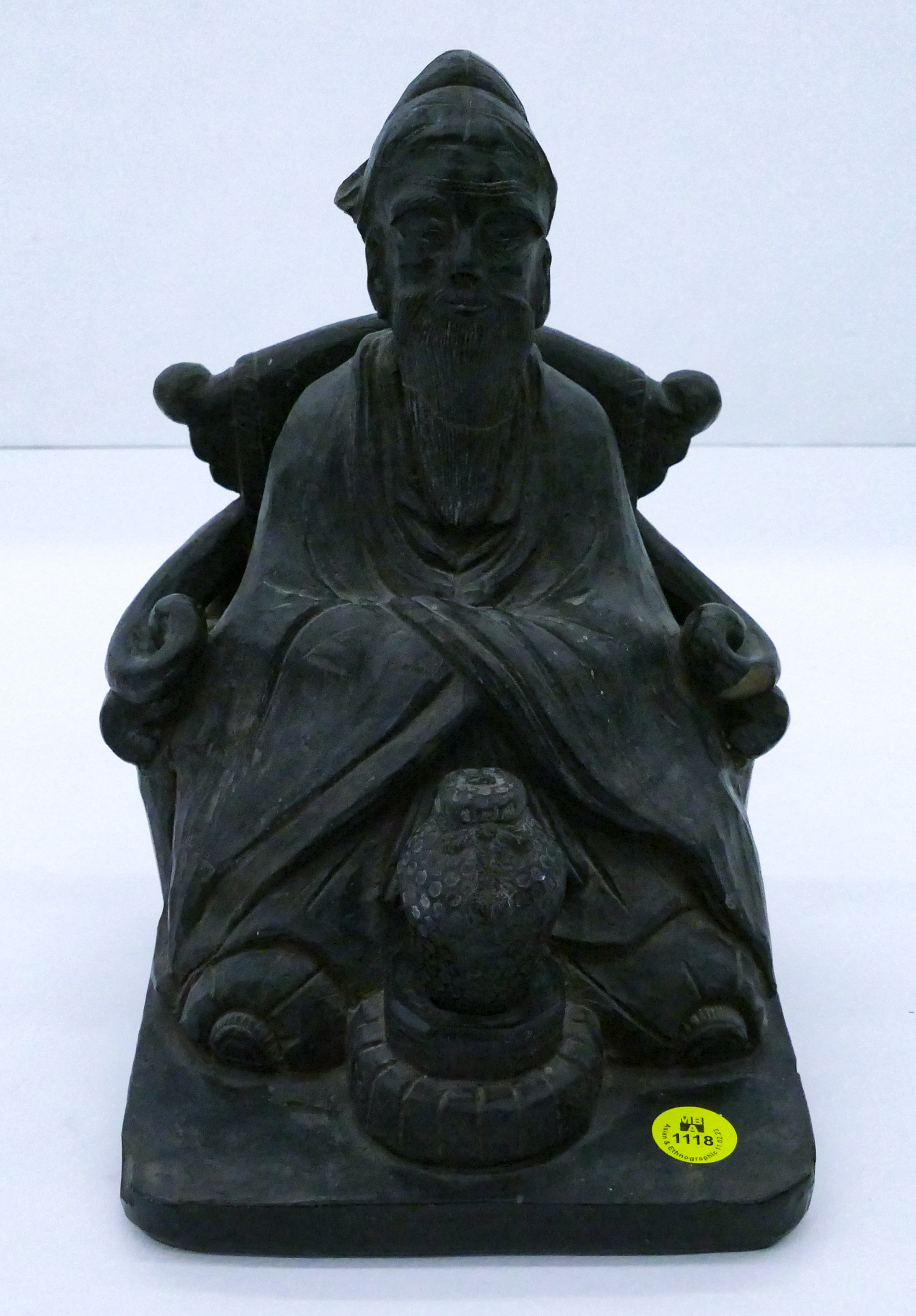 Old Chinese Seated Ancestor Ceramic 3afc92