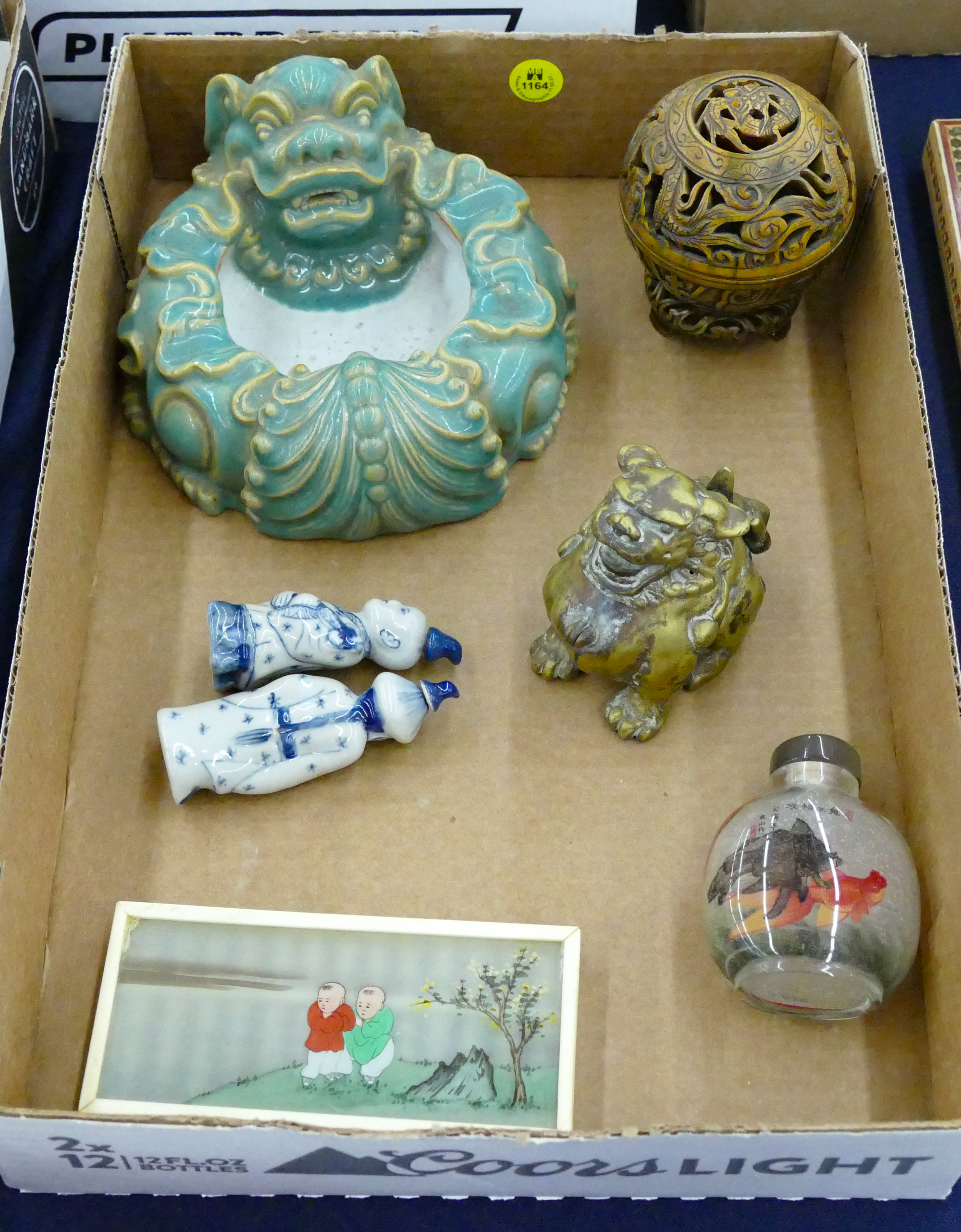 Box Chinese Small Incense Burners etc.