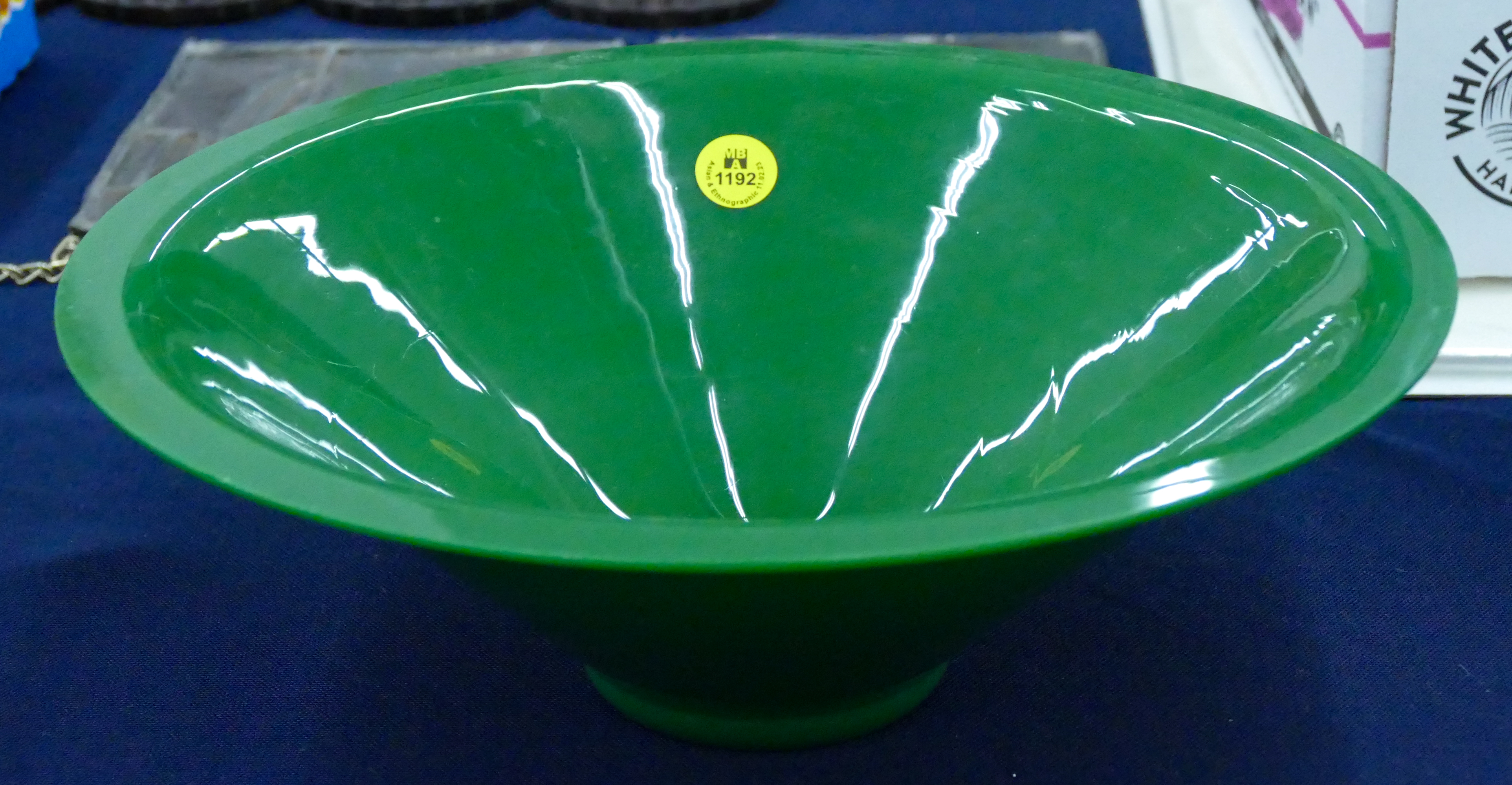 Large Chinese Green Peking Glass