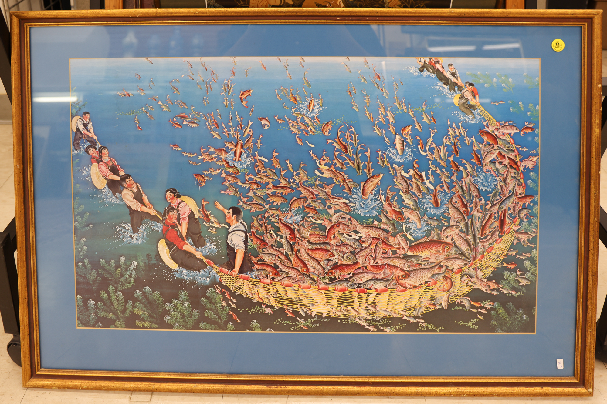 Chinese Fishermen Netting Art Print