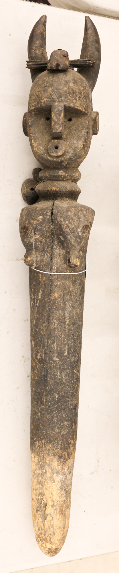 African Ancestral Carved Wood Staff