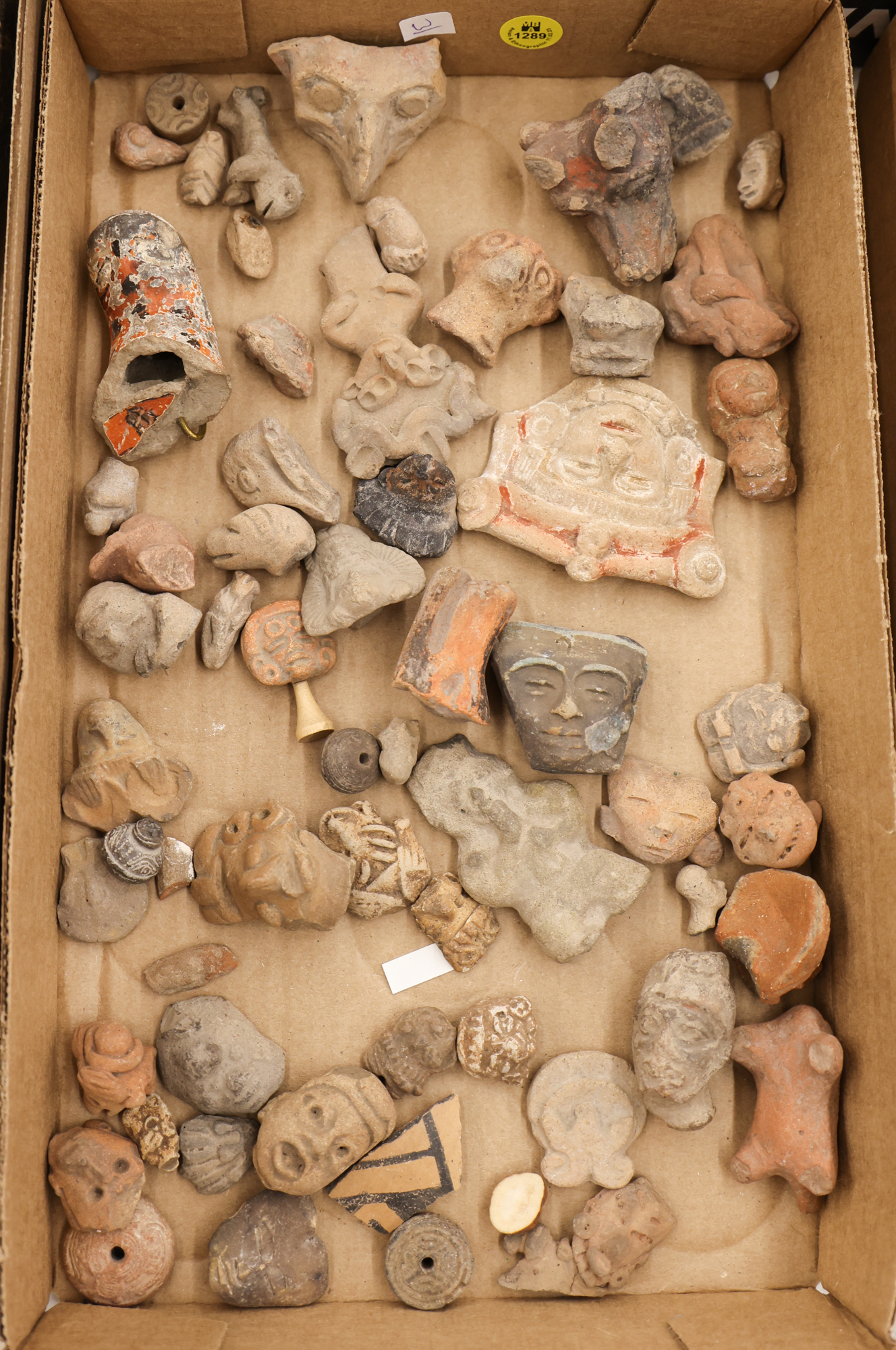 Box Pre Columbian Head Fragments 3afd33