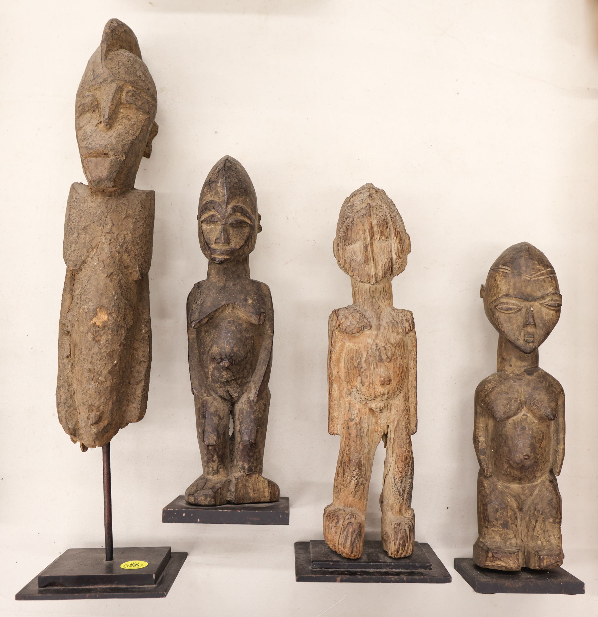 4pc Old African Wood Female Figures
