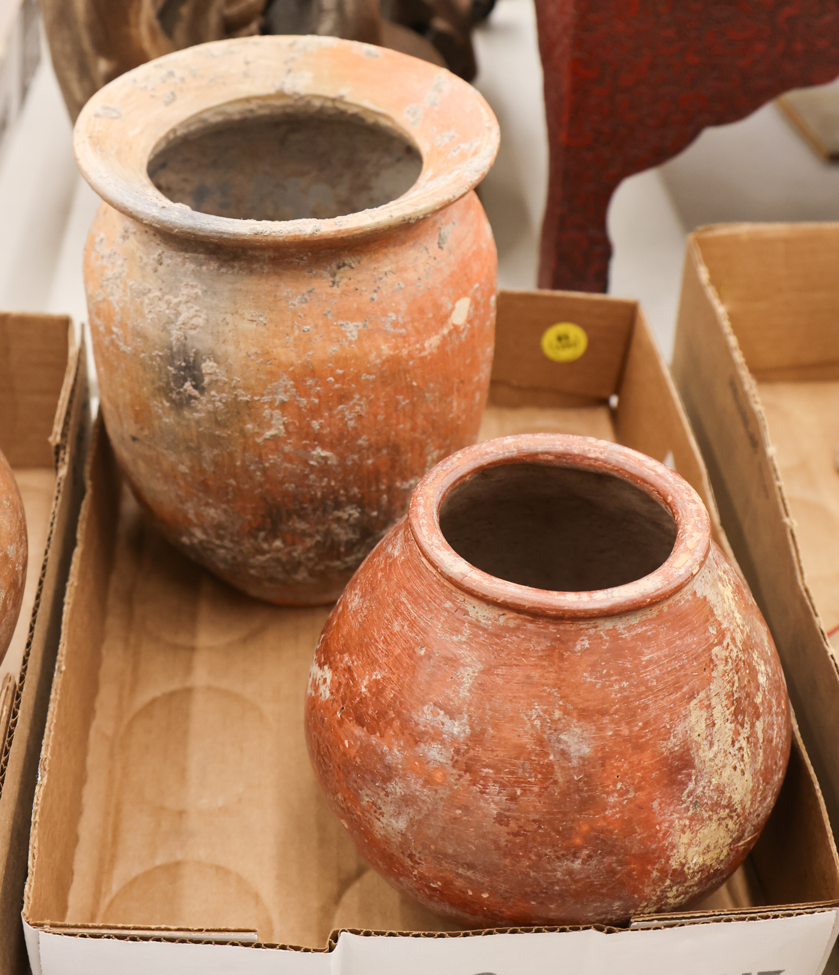 Box 2pc Pre Columbian Vessels