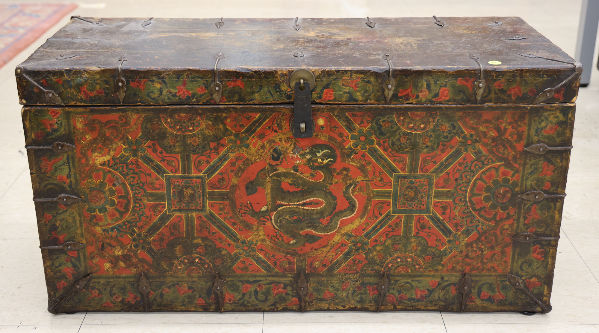 Antique Tibetan Painted Dragon