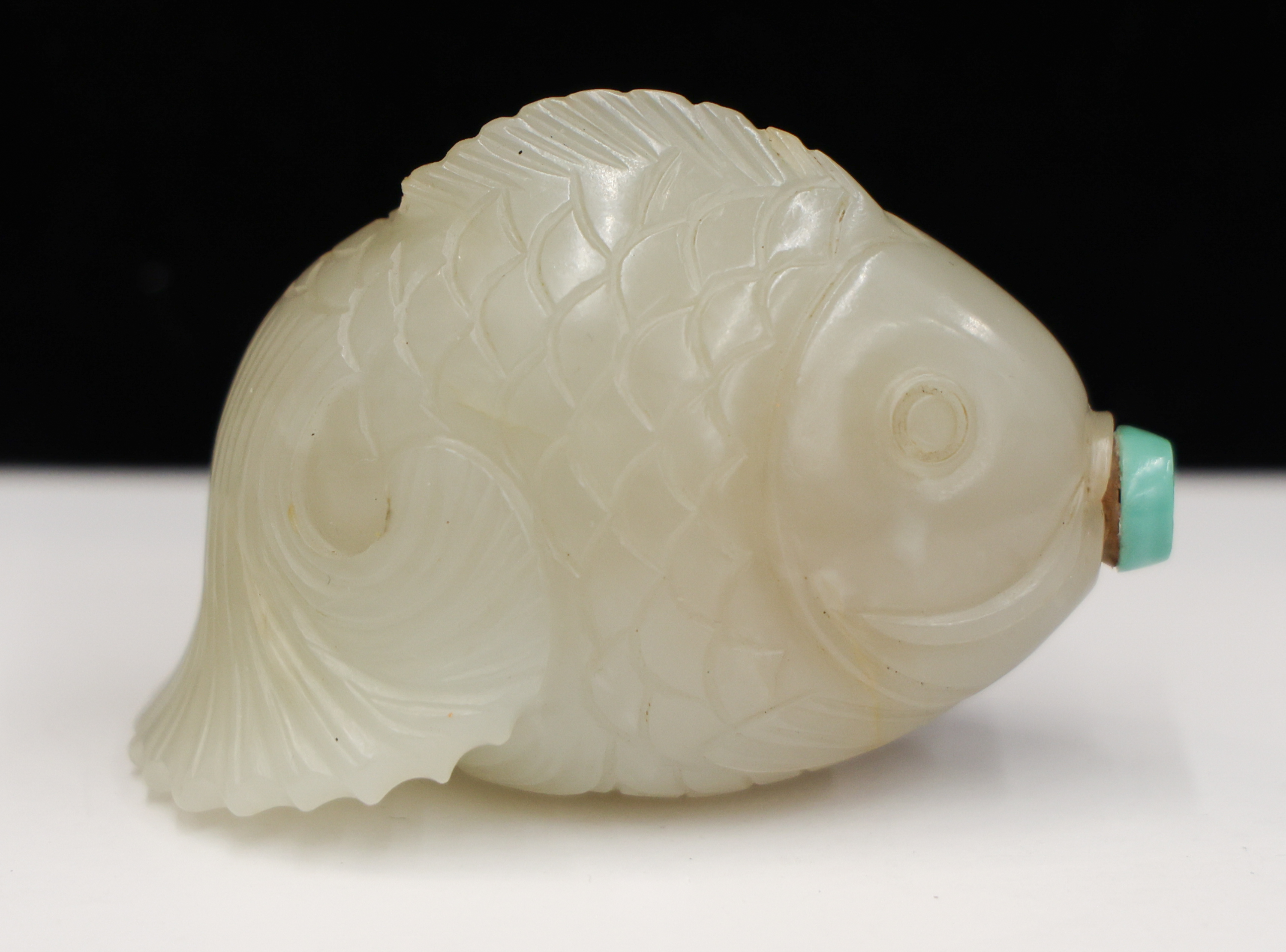 Chinese Jade Figural Carp Fish