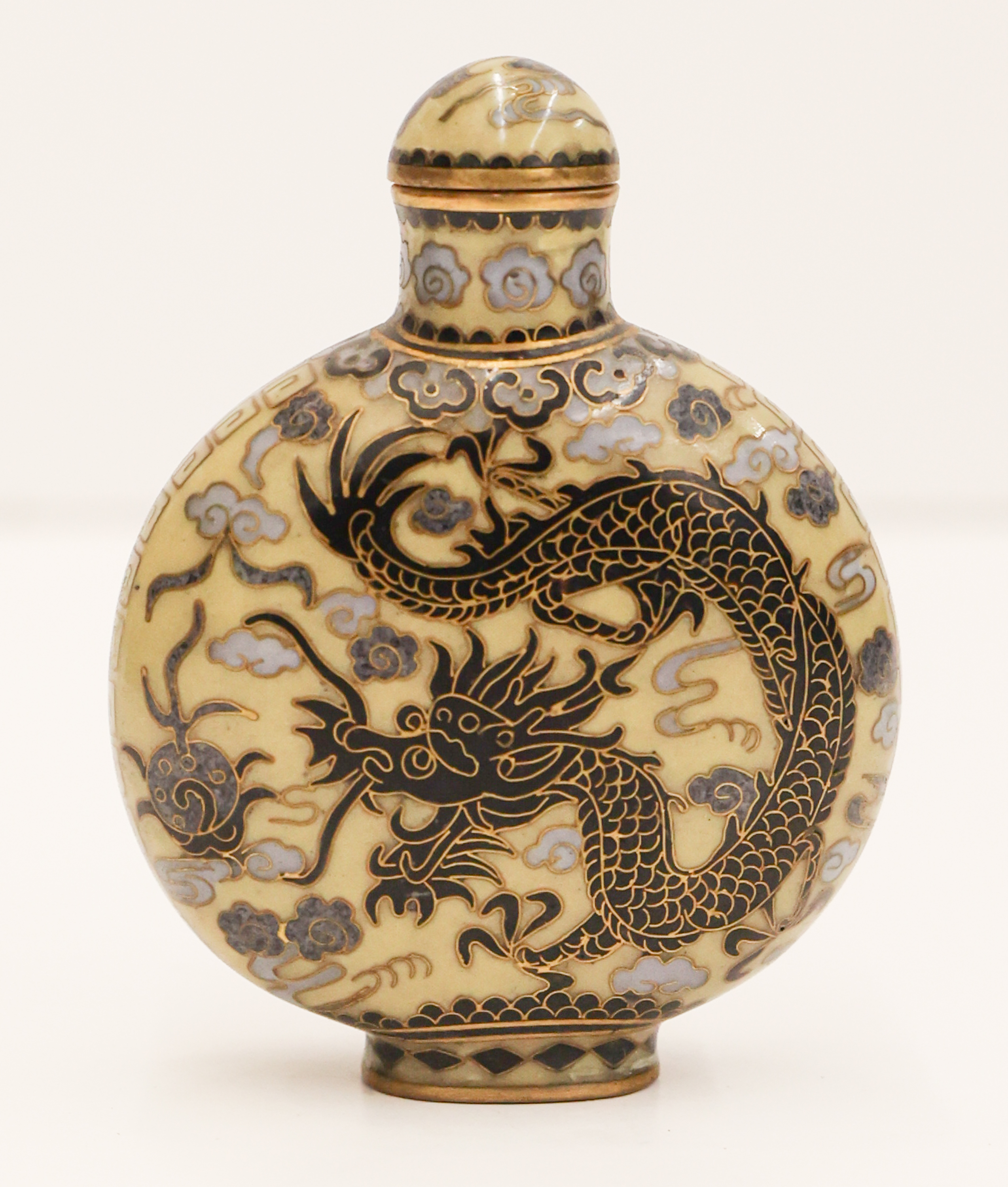 Chinese Dragon & Phoenix Cloisonne