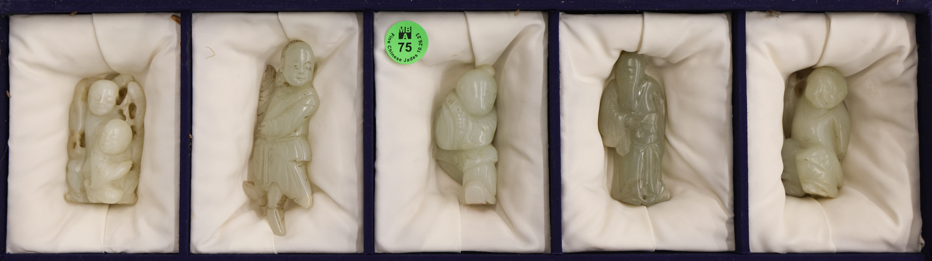 5pc Chinese Jade Children Figure 3afe58