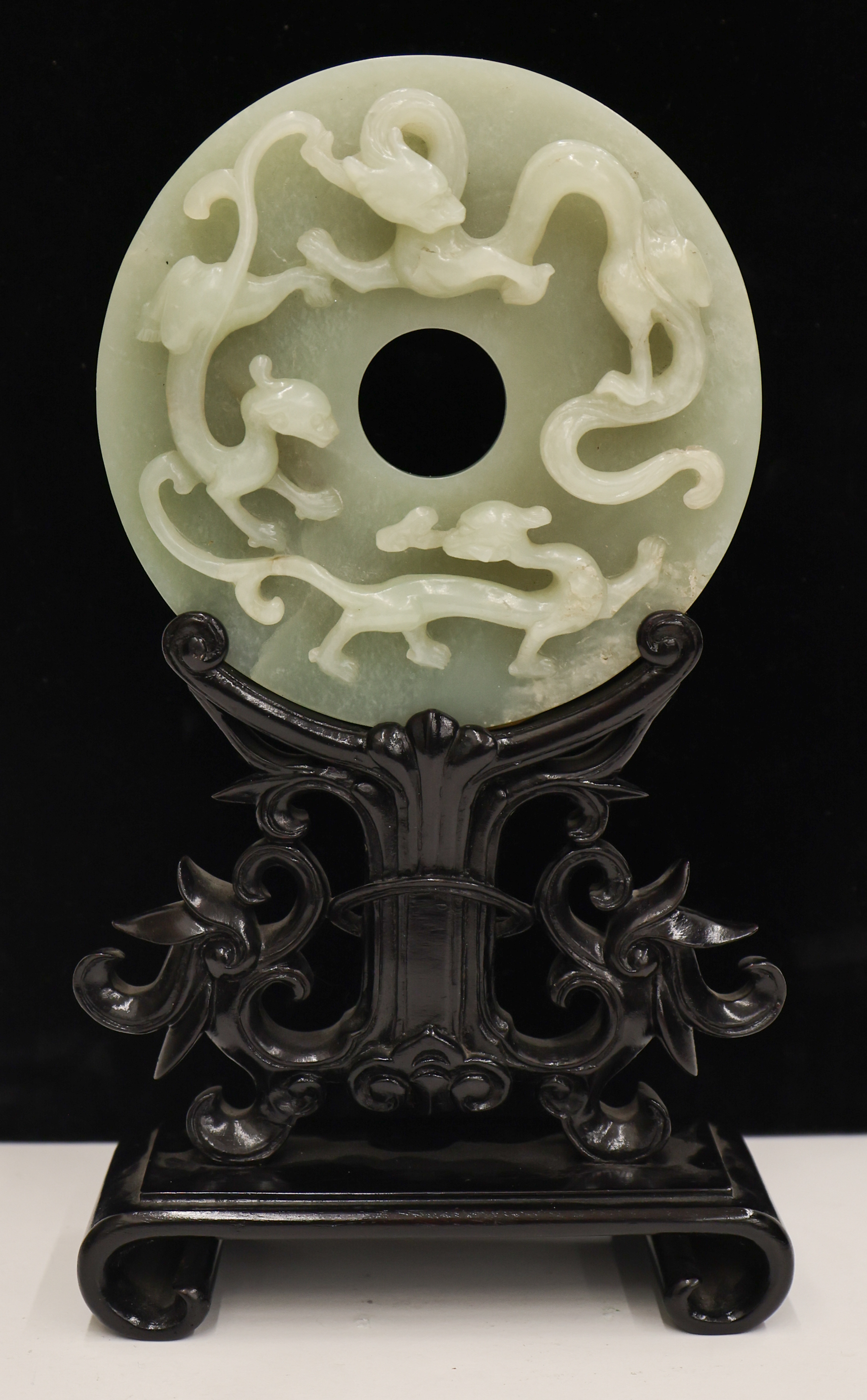 Chinese Jade Archaic Bi Disc with