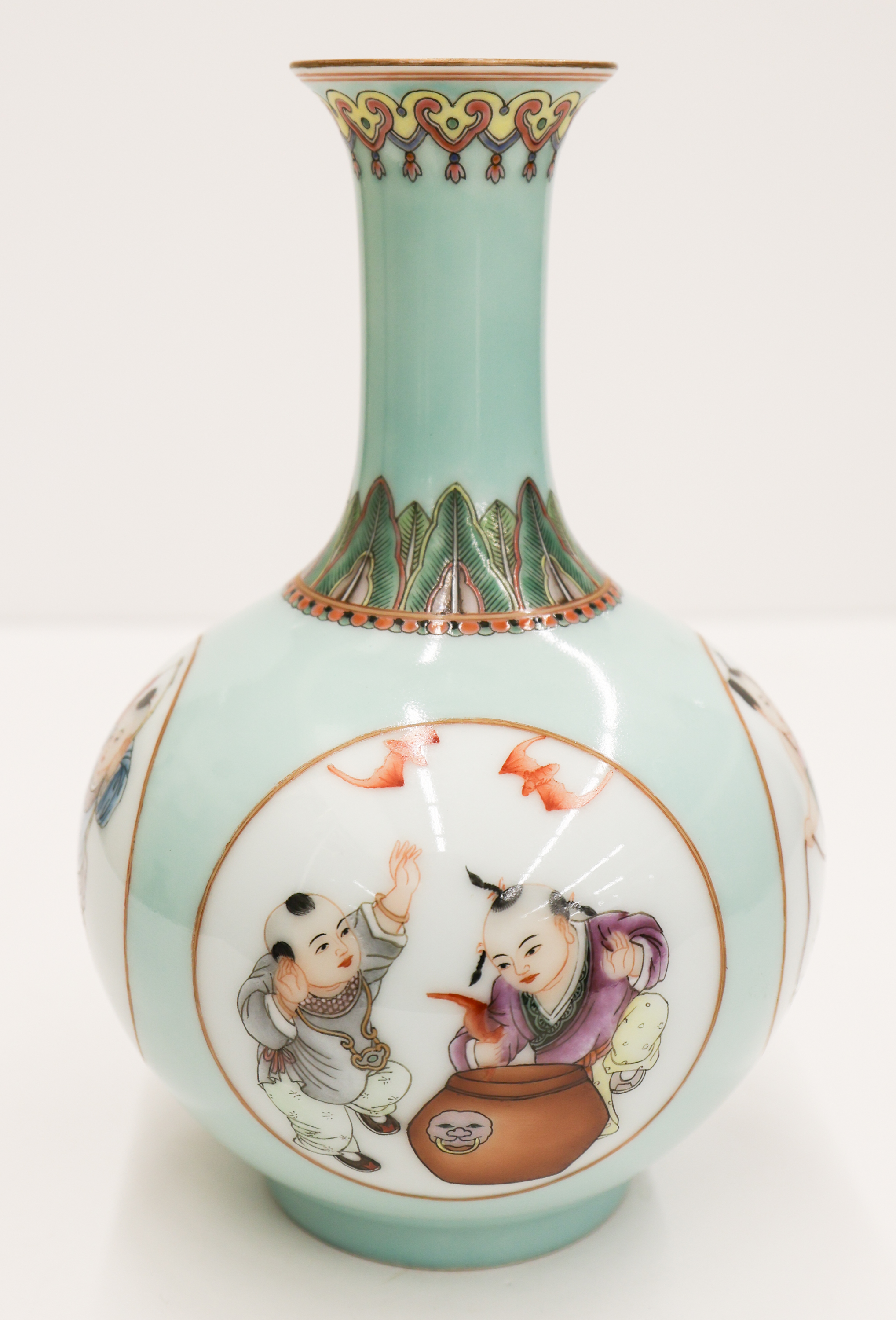 Chinese Famille Rose Children Porcelain