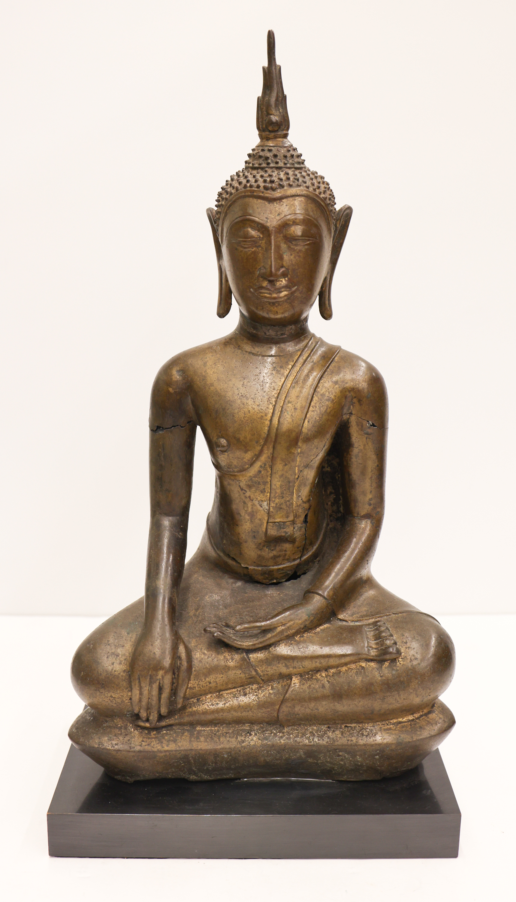 Thai 16th Cent Bronze Seated Buddha 3afef2