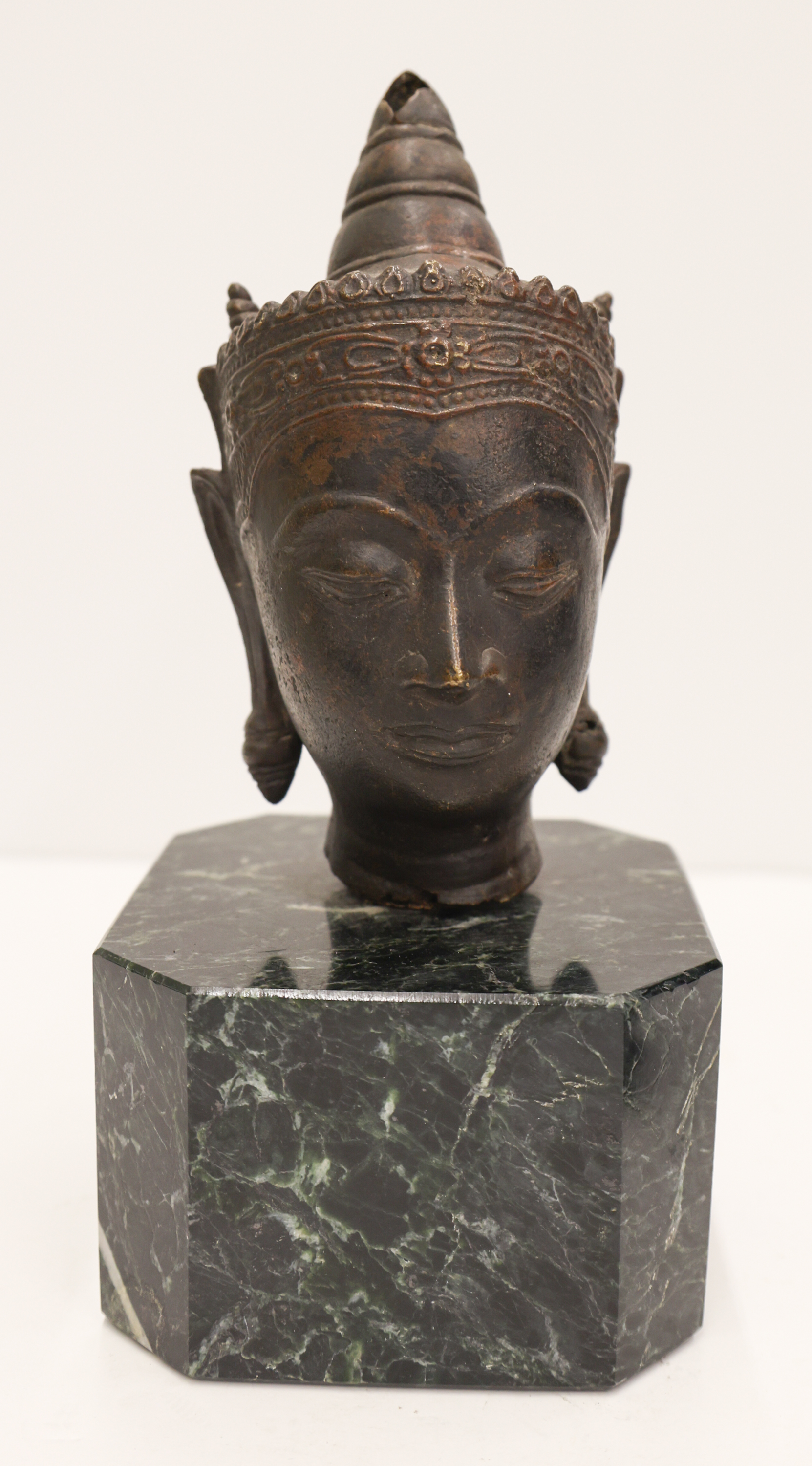 Thai Copper Alloy Buddha Head Fragment