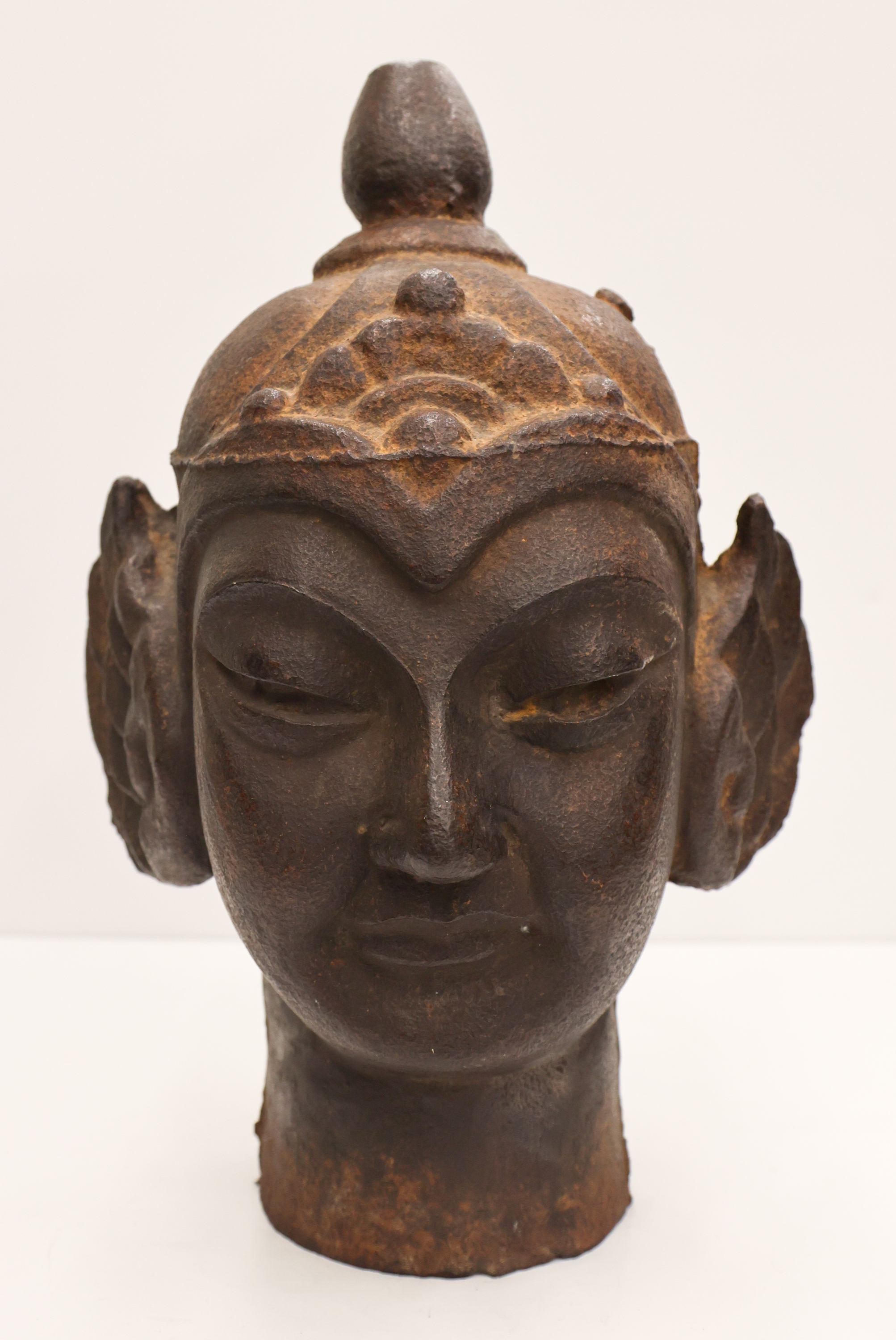 Cast Iron Large Head of a Bodhisattva 3afef4