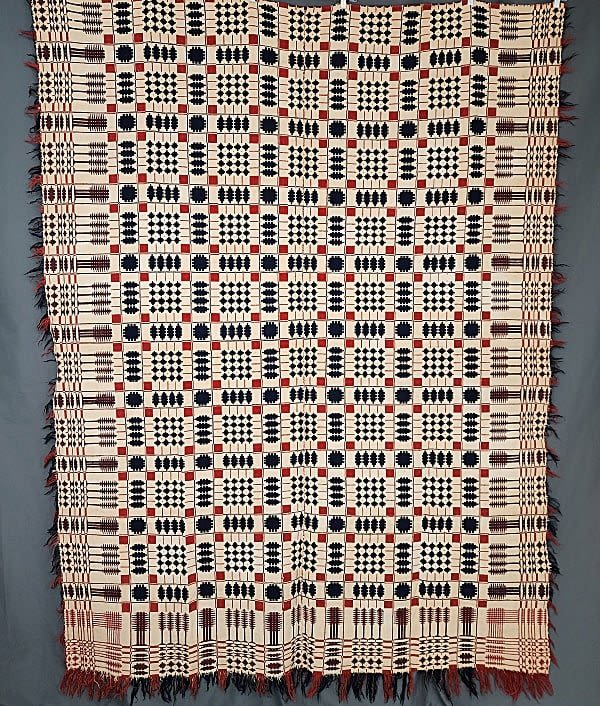 Antique early 19th century woven