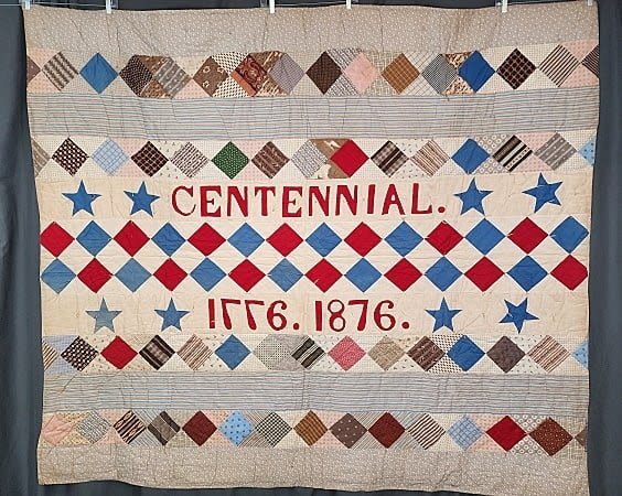 Antique Centennial Tied Quilt or