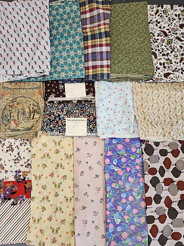 8lbs of Vintage Fabric from 1940-1980.