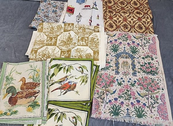 5lbs of Vintage Home DÃ©cor Fabric