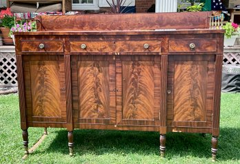 A 19th C mahogany sideboard with 3b001d