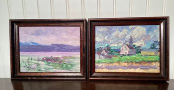 Two Henry R. MacGinnis oils on