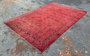 A room size Bokara rug with burgundy 3b00f9