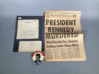 A 1958 letter signed by John F. Kennedy