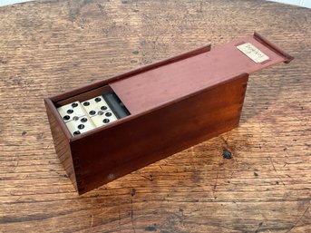 A ca. 1900 dovetailed mahogany slide