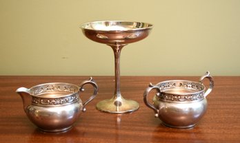 Sterling compote 5.75”H, a Gorham