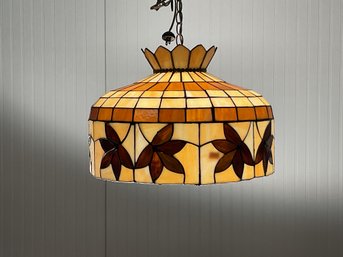 Vintage leaded stained glass lamp 3b01c1