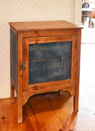 A small vintage country pine pie safe,