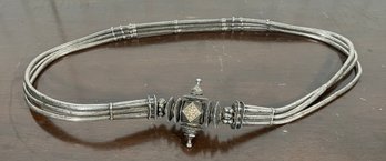 Antique, likely 800 silver, belt,