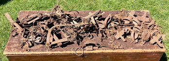 Two boxes of mostly 19th C. iron